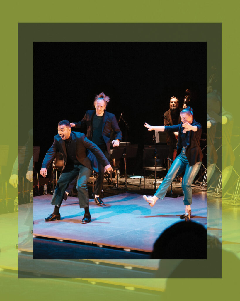 People performing on a stage
